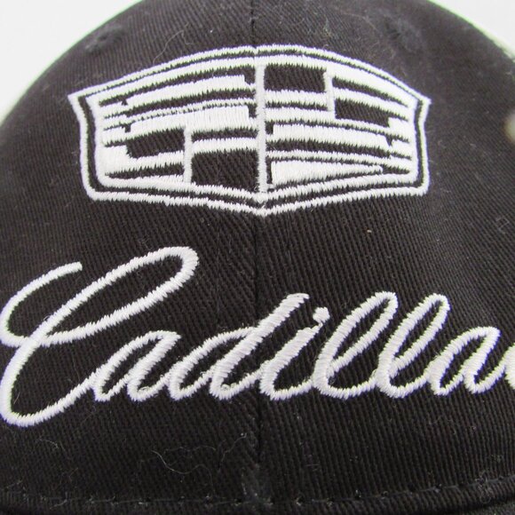 Cadillac Strapback Hat Black Grey White Adjustable - Picture 9 of 9